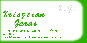 krisztian garas business card